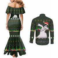 Jesus Birthday Boy Christmas Couples Matching Mermaid Dress and Long Sleeve Button Shirt Funny Xmas Holiday Patterns - Wonder Print Shop