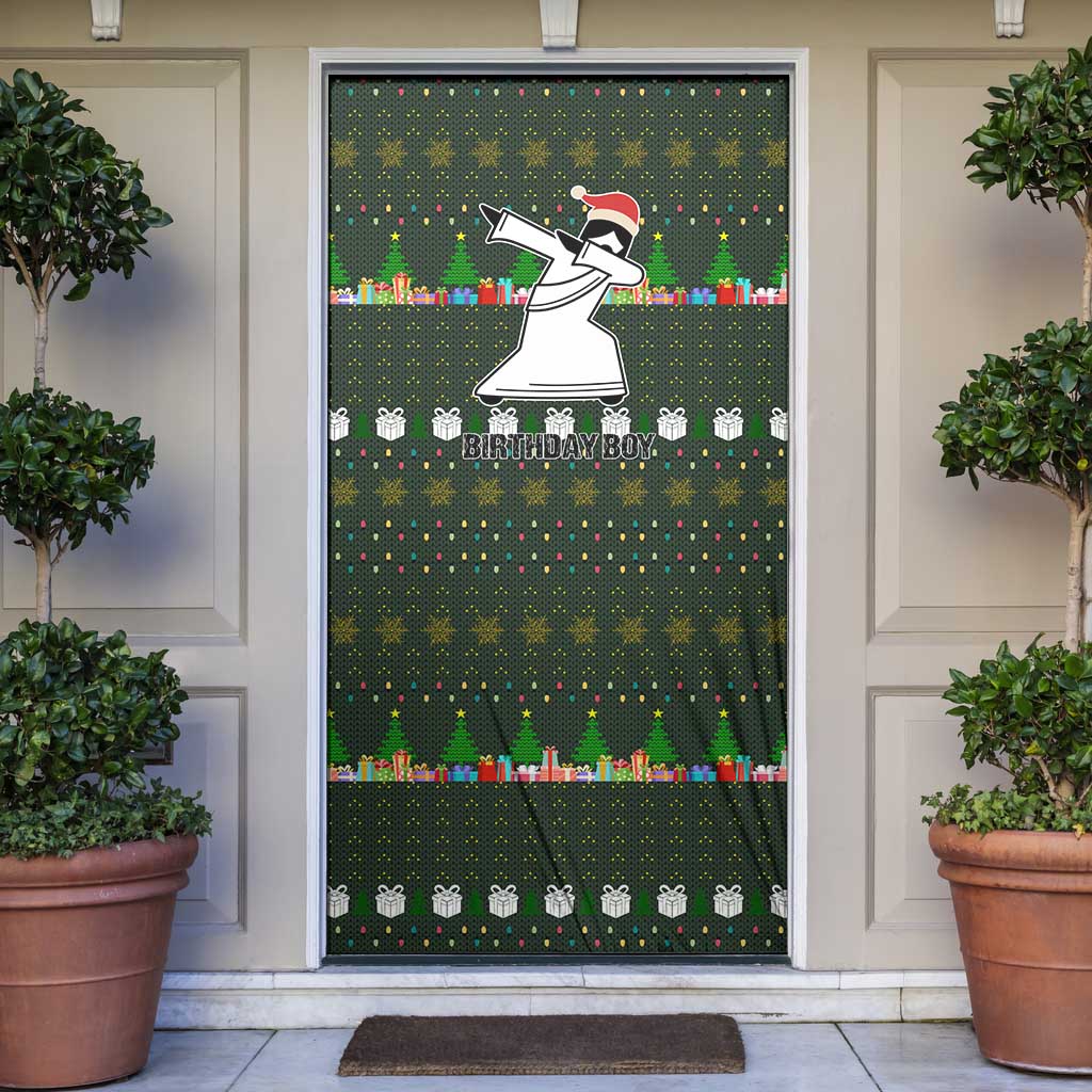 Jesus Birthday Boy Christmas Door Cover Funny Xmas Holiday Patterns - Wonder Print Shop