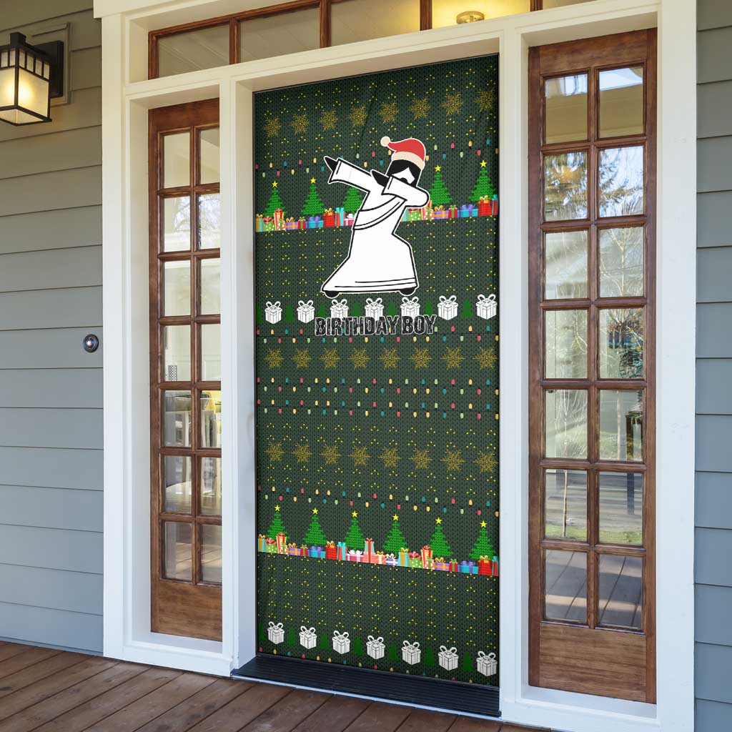 Jesus Birthday Boy Christmas Door Cover Funny Xmas Holiday Patterns - Wonder Print Shop