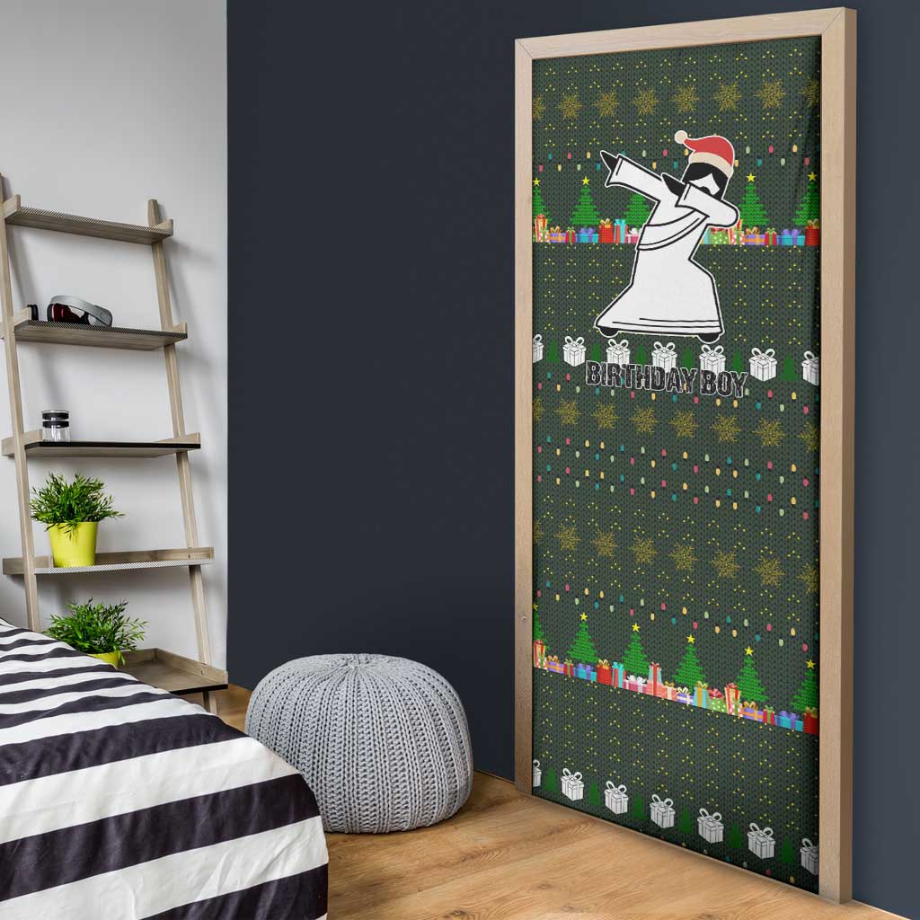 Jesus Birthday Boy Christmas Door Cover Funny Xmas Holiday Patterns - Wonder Print Shop