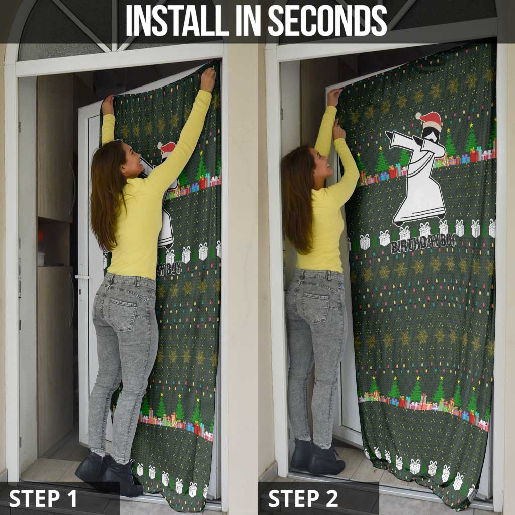 Jesus Birthday Boy Christmas Door Cover Funny Xmas Holiday Patterns - Wonder Print Shop