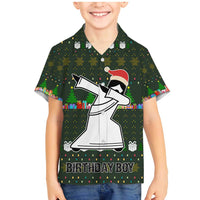 Jesus Birthday Boy Christmas Family Matching Mermaid Dress and Hawaiian Shirt Funny Xmas Holiday Patterns - Wonder Print Shop