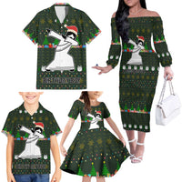 Jesus Birthday Boy Christmas Family Matching Off The Shoulder Long Sleeve Dress and Hawaiian Shirt Funny Xmas Holiday Patterns - Wonder Print Shop