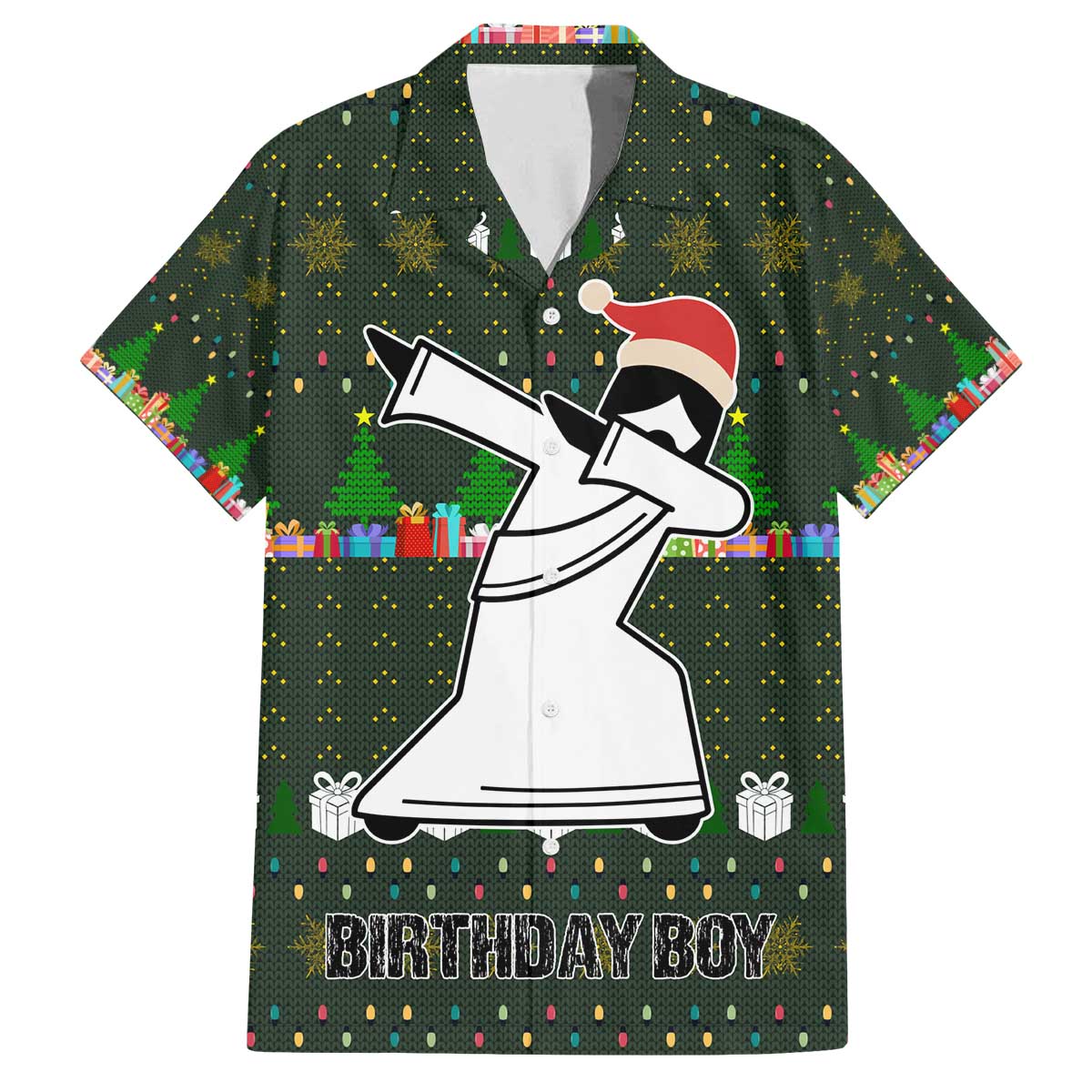 Jesus Birthday Boy Christmas Family Matching Off The Shoulder Long Sleeve Dress and Hawaiian Shirt Funny Xmas Holiday Patterns - Wonder Print Shop