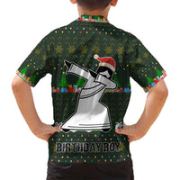 Jesus Birthday Boy Christmas Family Matching Off Shoulder Maxi Dress and Hawaiian Shirt Funny Xmas Holiday Patterns - Wonder Print Shop