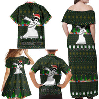 Jesus Birthday Boy Christmas Family Matching Off Shoulder Maxi Dress and Hawaiian Shirt Funny Xmas Holiday Patterns - Wonder Print Shop