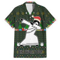 Jesus Birthday Boy Christmas Family Matching Off Shoulder Short Dress and Hawaiian Shirt Funny Xmas Holiday Patterns - Wonder Print Shop
