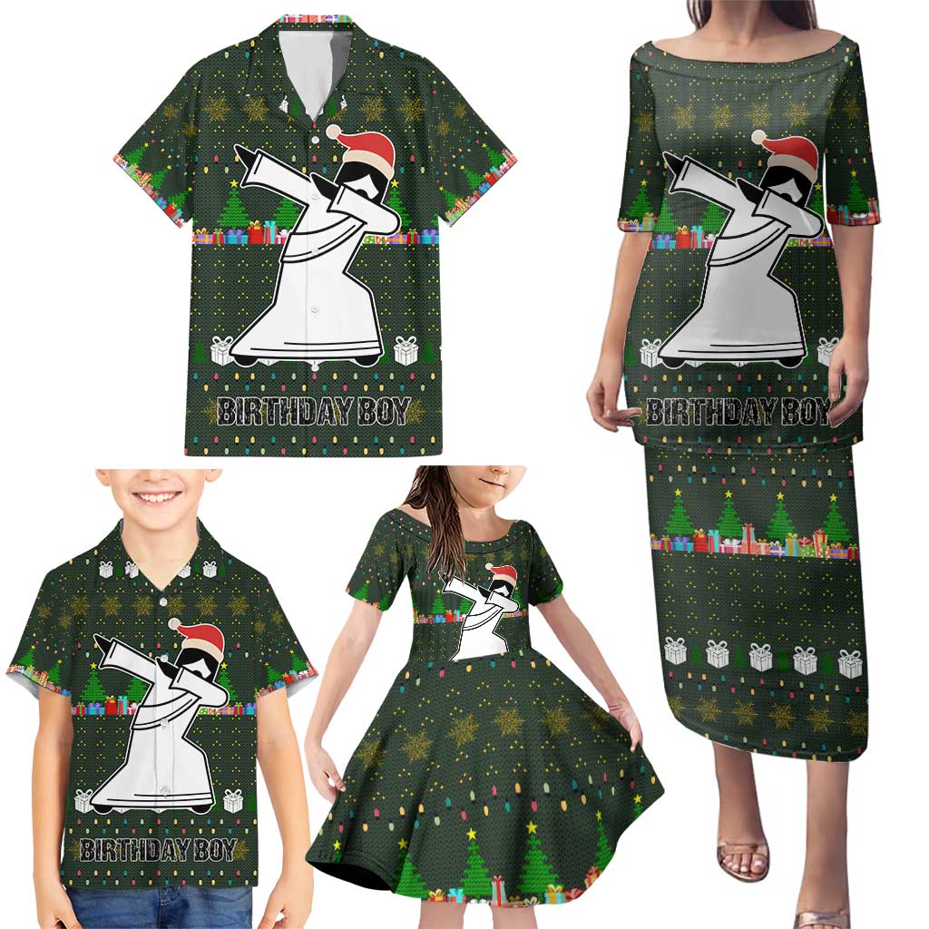 Jesus Birthday Boy Christmas Family Matching Puletasi and Hawaiian Shirt Funny Xmas Holiday Patterns - Wonder Print Shop