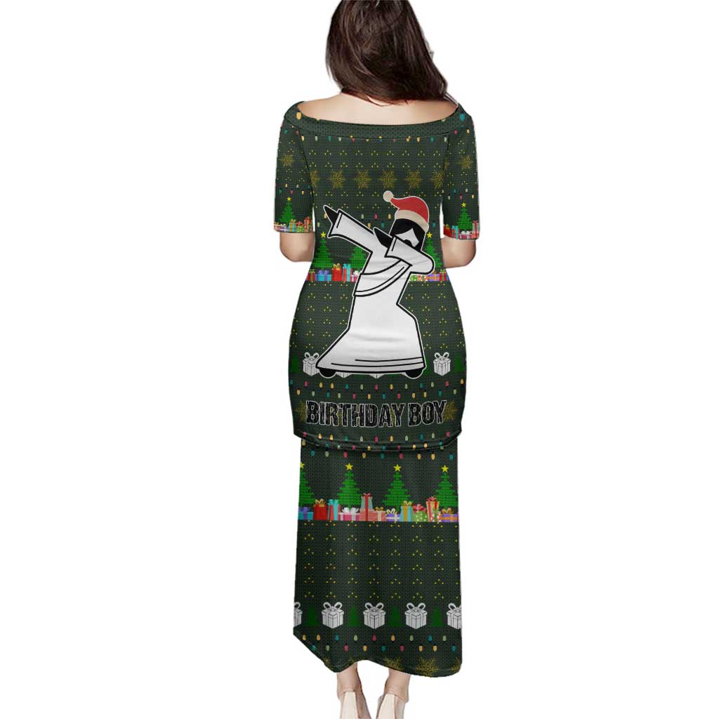 Jesus Birthday Boy Christmas Family Matching Puletasi and Hawaiian Shirt Funny Xmas Holiday Patterns - Wonder Print Shop