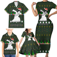 Jesus Birthday Boy Christmas Family Matching Short Sleeve Bodycon Dress and Hawaiian Shirt Funny Xmas Holiday Patterns - Wonder Print Shop