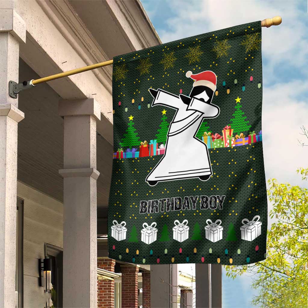 Jesus Birthday Boy Christmas Garden Flag Funny Xmas Holiday Patterns - Wonder Print Shop