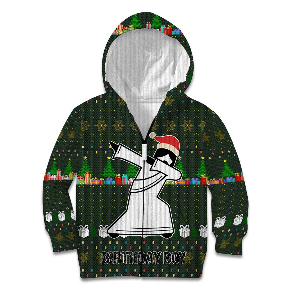 Jesus Birthday Boy Christmas Kid Hoodie Funny Xmas Holiday Patterns - Wonder Print Shop