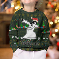 Jesus Birthday Boy Christmas Kid Ugly Christmas Sweater Funny Xmas Holiday Patterns - Wonder Print Shop