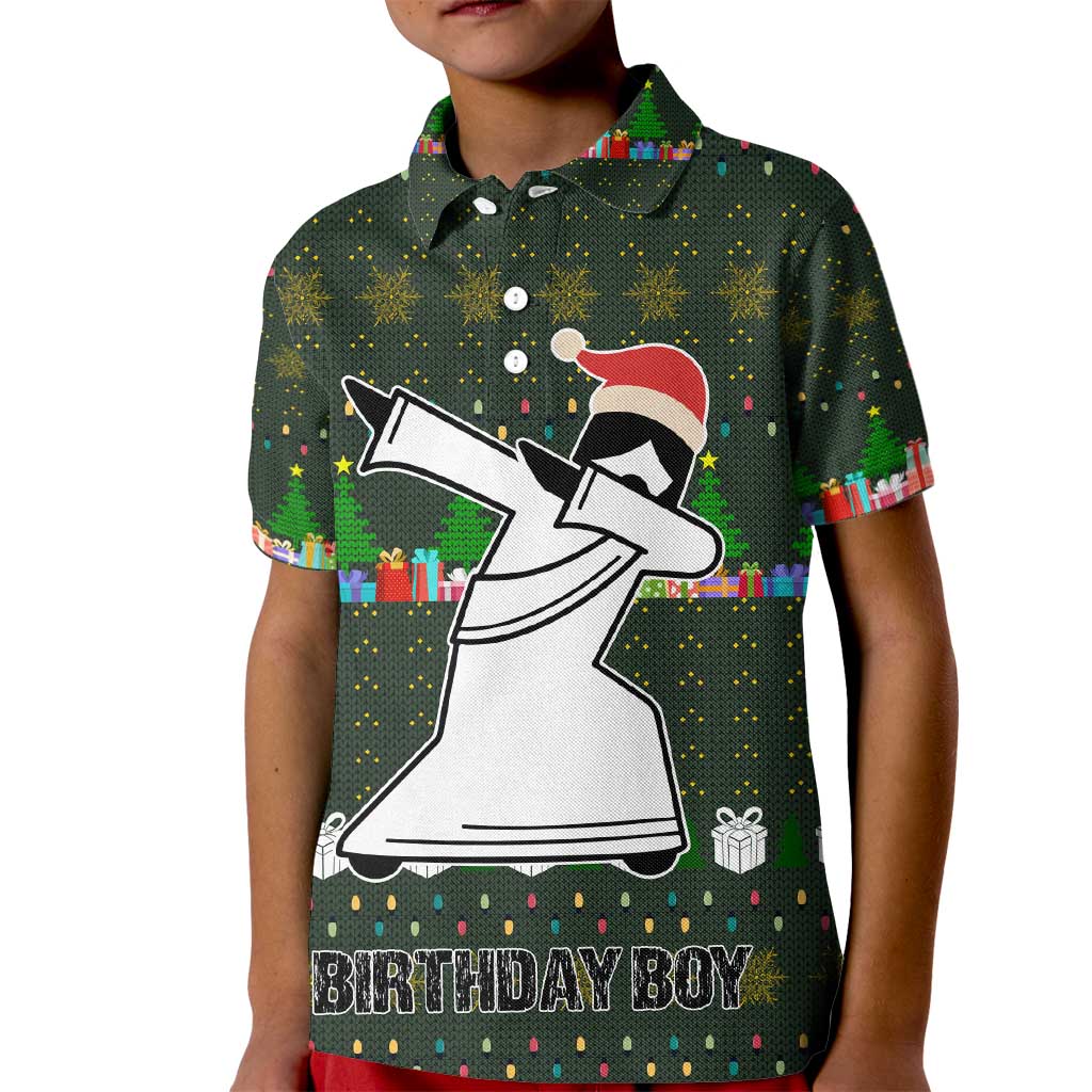 Jesus Birthday Boy Christmas Kid Polo Shirt Funny Xmas Holiday Patterns - Wonder Print Shop