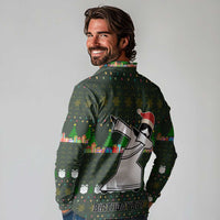 Jesus Birthday Boy Christmas Long Sleeve Polo Shirt Funny Xmas Holiday Patterns - Wonder Print Shop