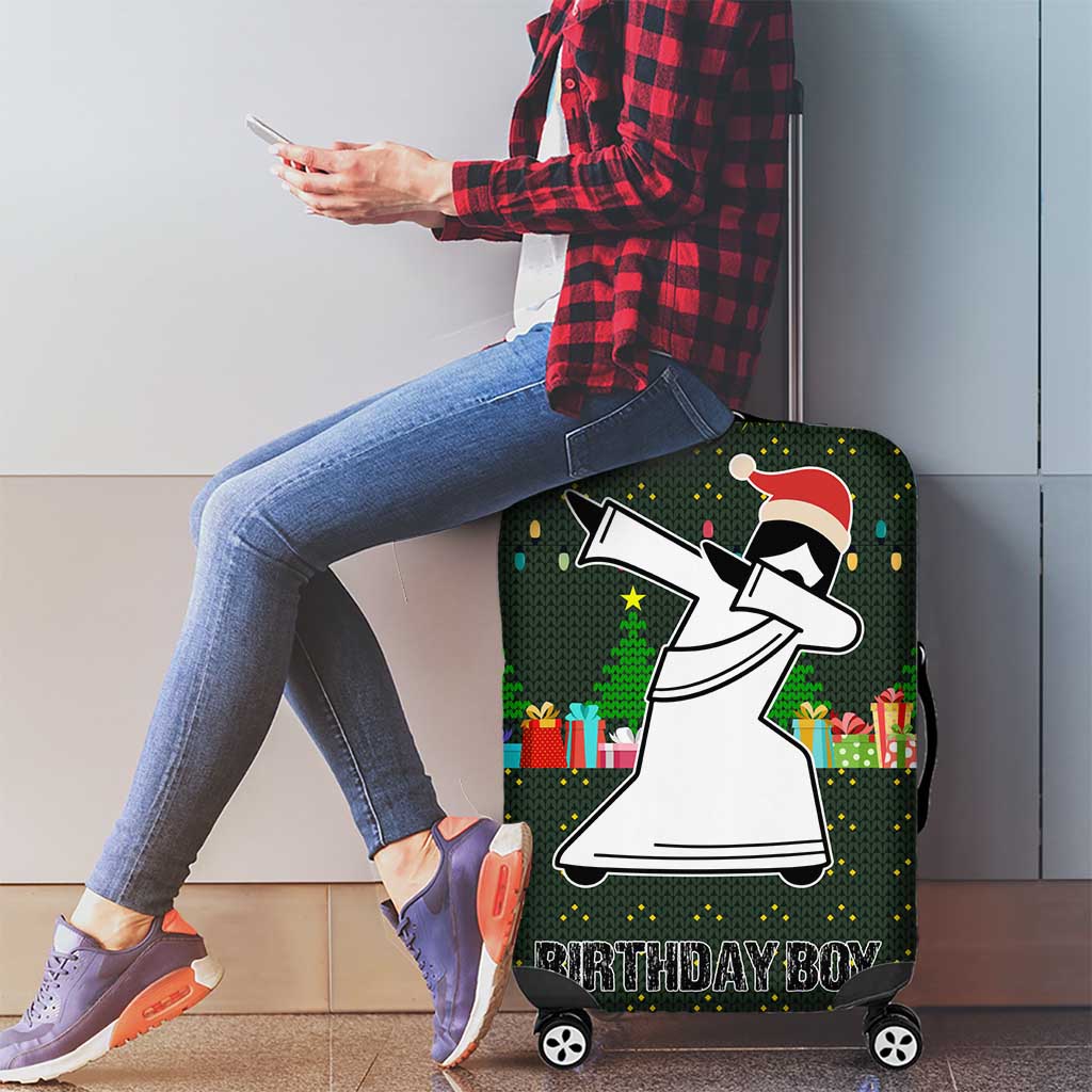 Jesus Birthday Boy Christmas Luggage Cover Funny Xmas Holiday Patterns - Wonder Print Shop