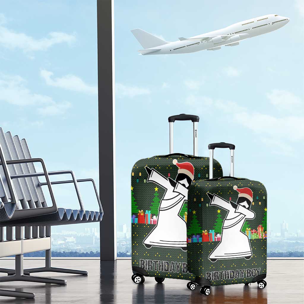 Jesus Birthday Boy Christmas Luggage Cover Funny Xmas Holiday Patterns - Wonder Print Shop