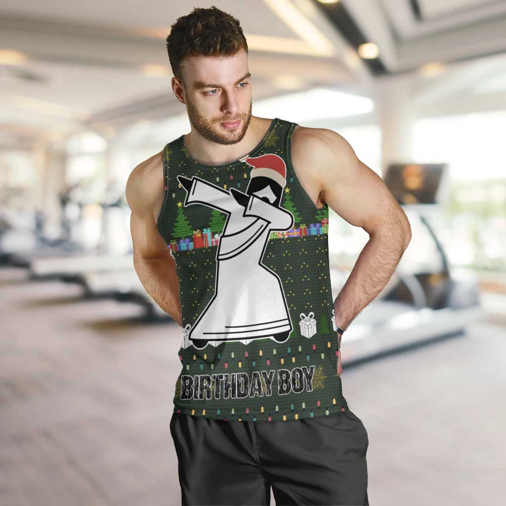 Jesus Birthday Boy Christmas Men Tank Top Funny Xmas Holiday Patterns - Wonder Print Shop