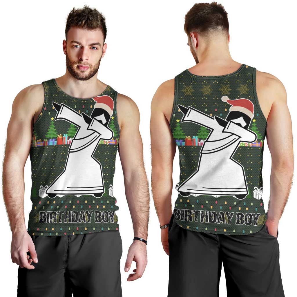 Jesus Birthday Boy Christmas Men Tank Top Funny Xmas Holiday Patterns - Wonder Print Shop
