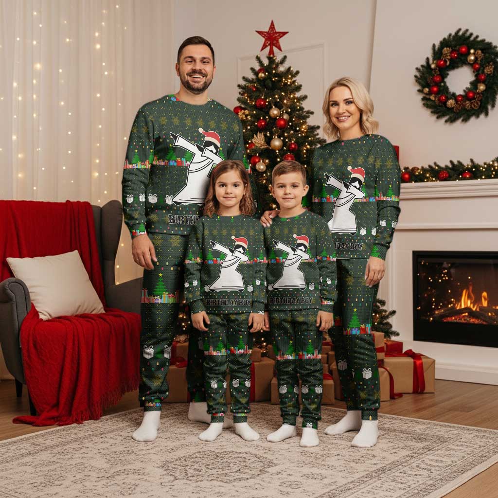 Jesus Birthday Boy Christmas Pajama Set Funny Xmas Holiday Patterns - Wonder Print Shop