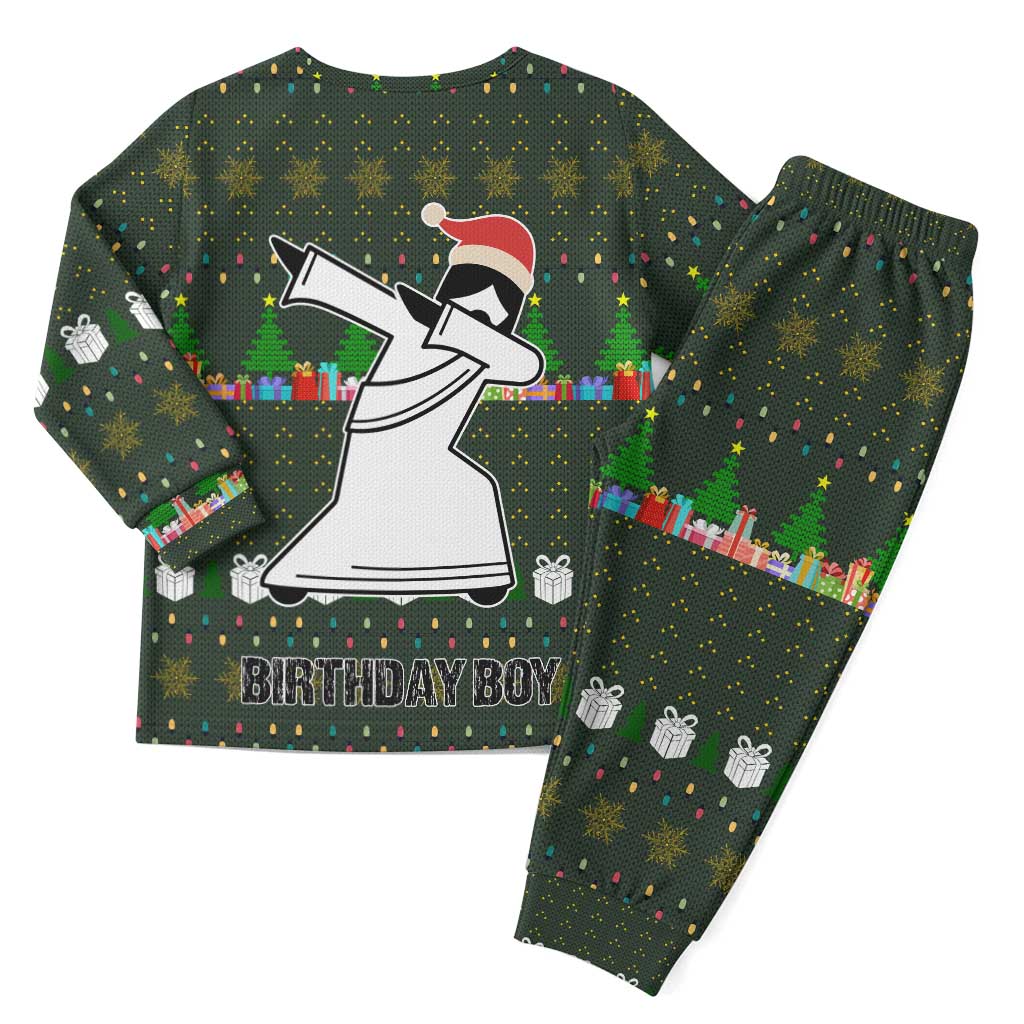Jesus Birthday Boy Christmas Pajama Set Funny Xmas Holiday Patterns - Wonder Print Shop