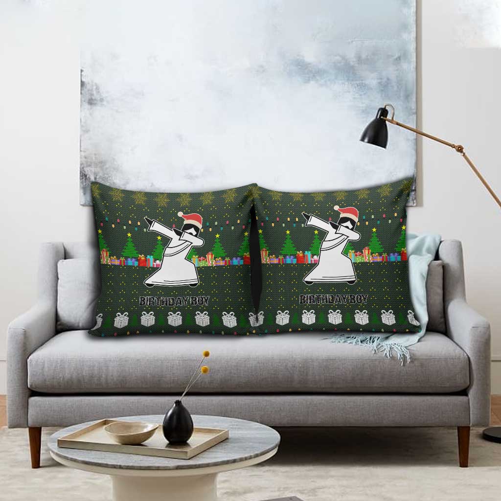 Jesus Birthday Boy Christmas Pillow Cover Funny Xmas Holiday Patterns - Wonder Print Shop