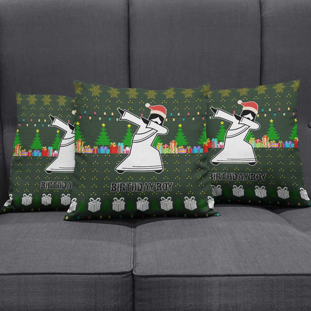 Jesus Birthday Boy Christmas Pillow Cover Funny Xmas Holiday Patterns - Wonder Print Shop