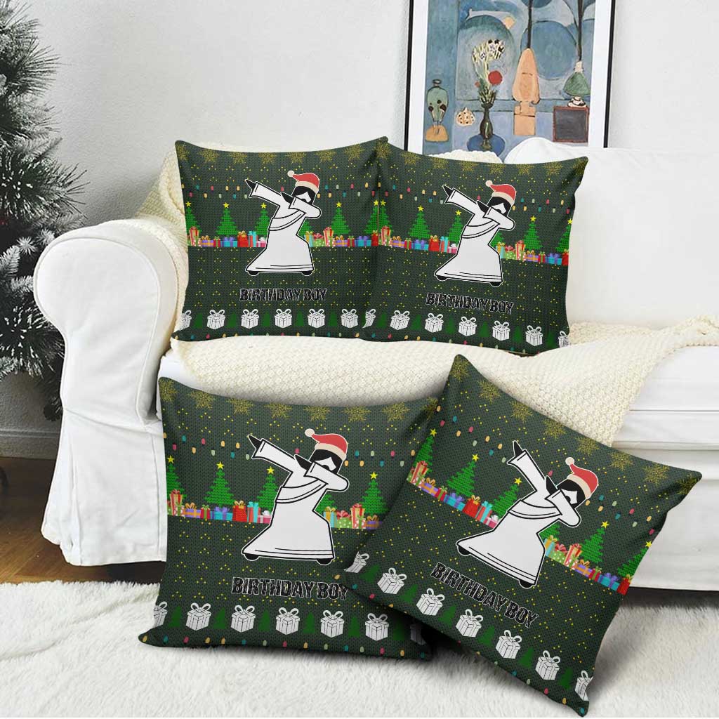 Jesus Birthday Boy Christmas Pillow Cover Funny Xmas Holiday Patterns - Wonder Print Shop