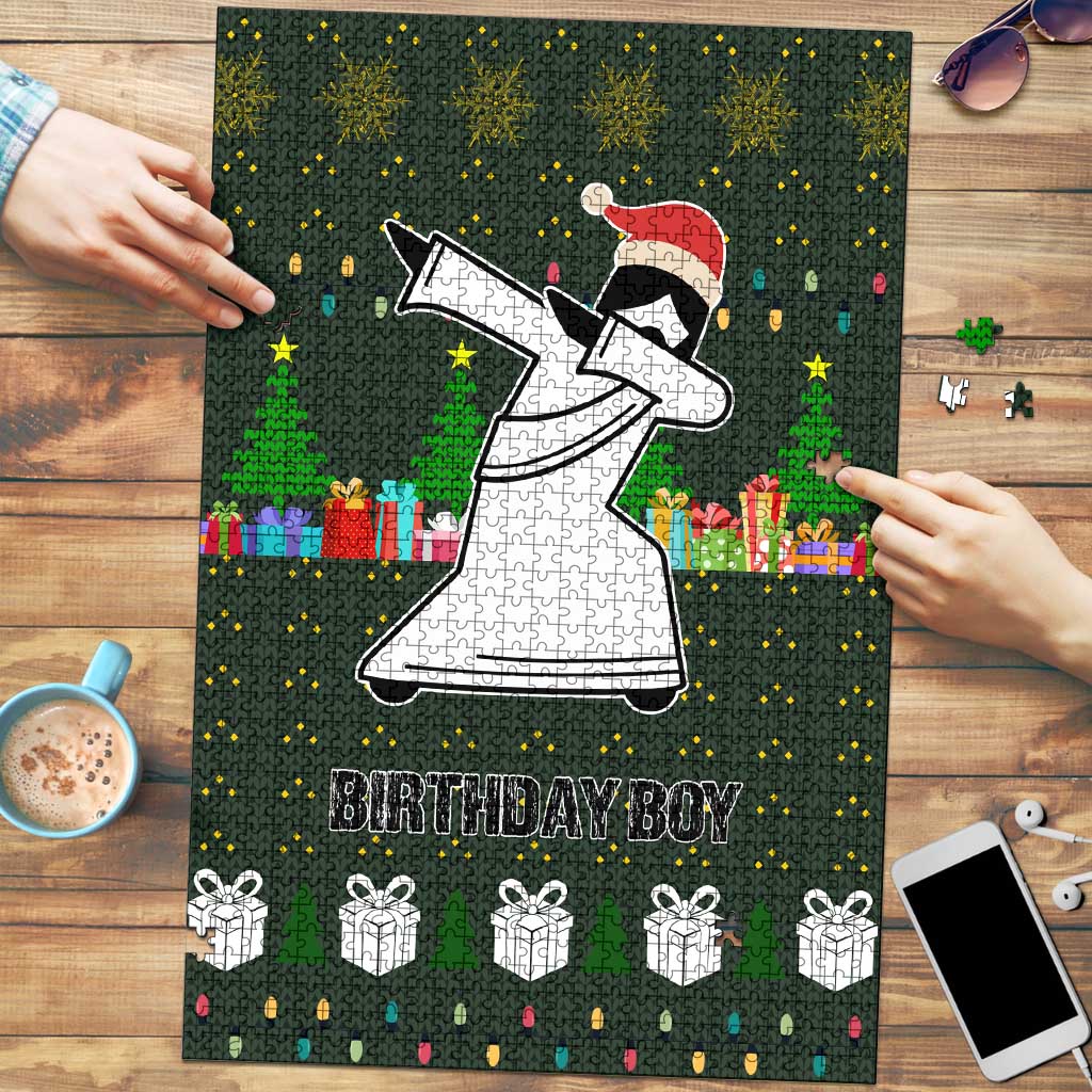 Jesus Birthday Boy Christmas Puzzle Funny Xmas Holiday Patterns - Wonder Print Shop