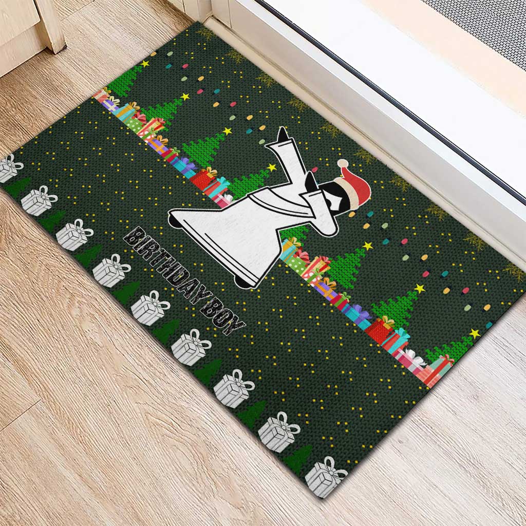 Jesus Birthday Boy Christmas Rubber Doormat Funny Xmas Holiday Patterns - Wonder Print Shop