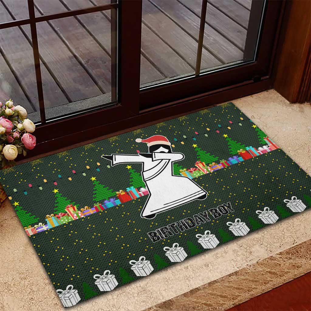 Jesus Birthday Boy Christmas Rubber Doormat Funny Xmas Holiday Patterns - Wonder Print Shop