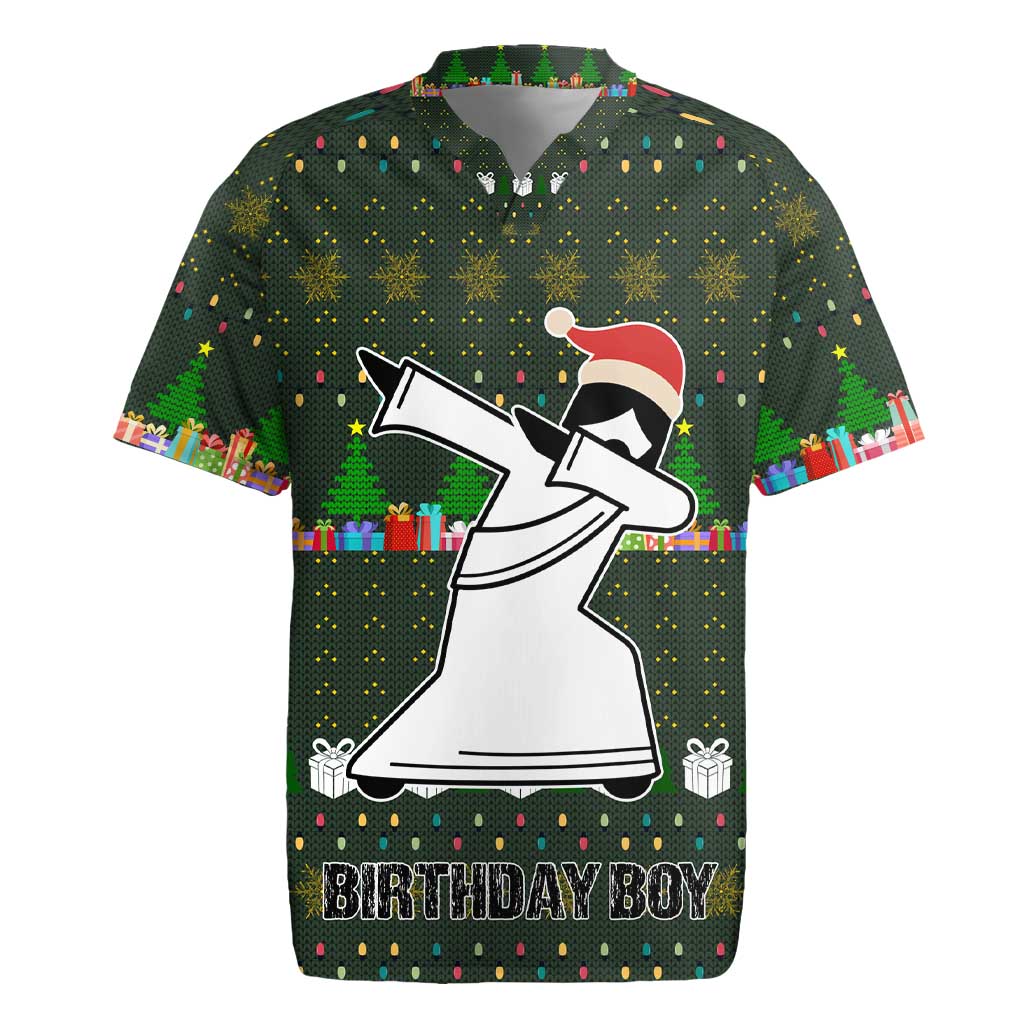 Jesus Birthday Boy Christmas Rugby Jersey Funny Xmas Holiday Patterns - Wonder Print Shop