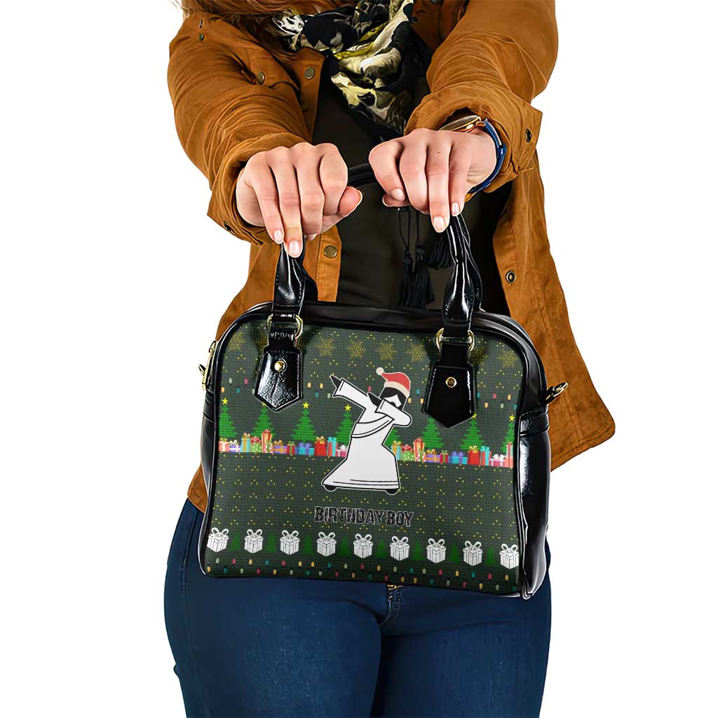 Jesus Birthday Boy Christmas Shoulder Handbag Funny Xmas Holiday Patterns - Wonder Print Shop