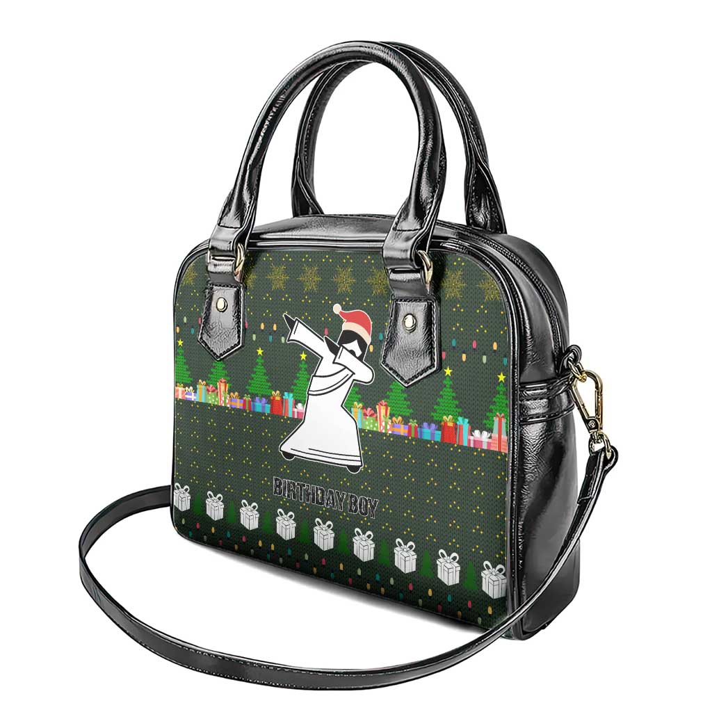 Jesus Birthday Boy Christmas Shoulder Handbag Funny Xmas Holiday Patterns - Wonder Print Shop