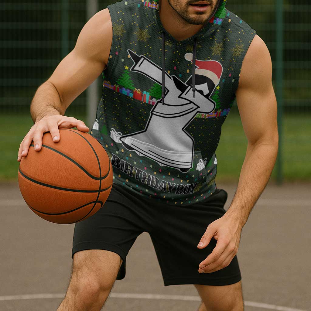Jesus Birthday Boy Christmas Sleeveless Hoodie Funny Xmas Holiday Patterns - Wonder Print Shop