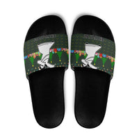 Jesus Birthday Boy Christmas Slide Sandals Funny Xmas Holiday Patterns - Wonder Print Shop