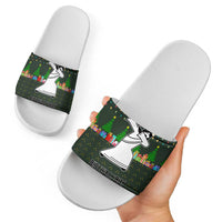 Jesus Birthday Boy Christmas Slide Sandals Funny Xmas Holiday Patterns - Wonder Print Shop