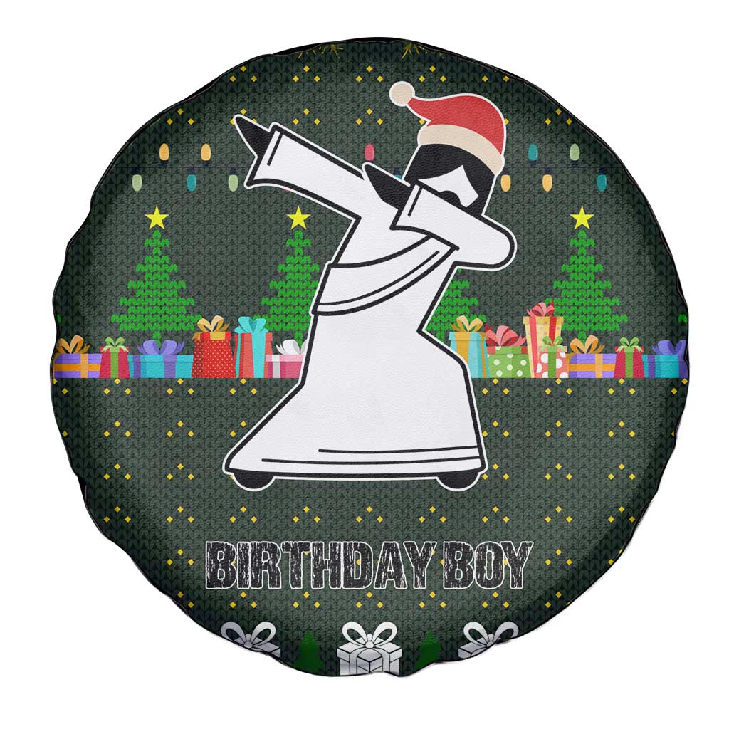 Jesus Birthday Boy Christmas Spare Tire Cover Funny Xmas Holiday Patterns - Wonder Print Shop