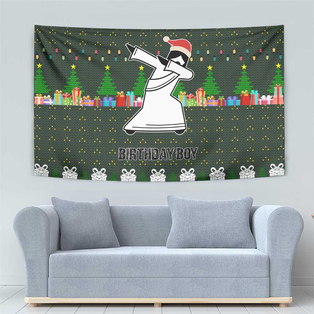 Jesus Birthday Boy Christmas Tapestry Funny Xmas Holiday Patterns - Wonder Print Shop