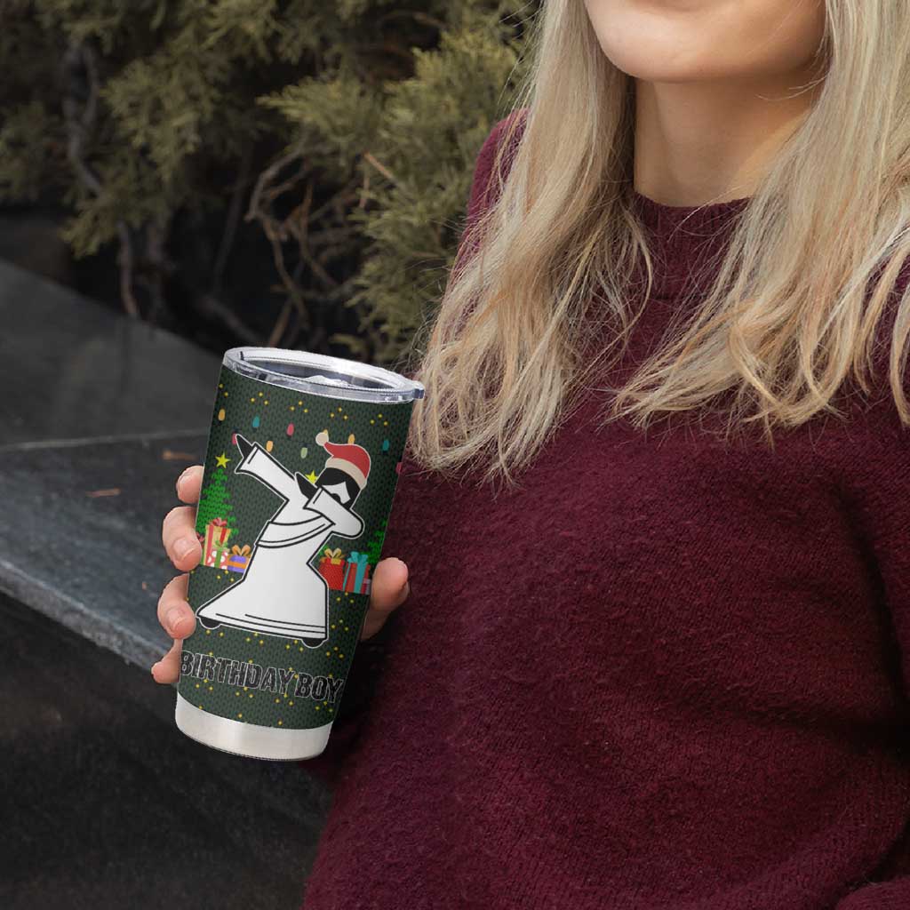 Jesus Birthday Boy Christmas Tumbler Cup Funny Xmas Holiday Patterns - Wonder Print Shop