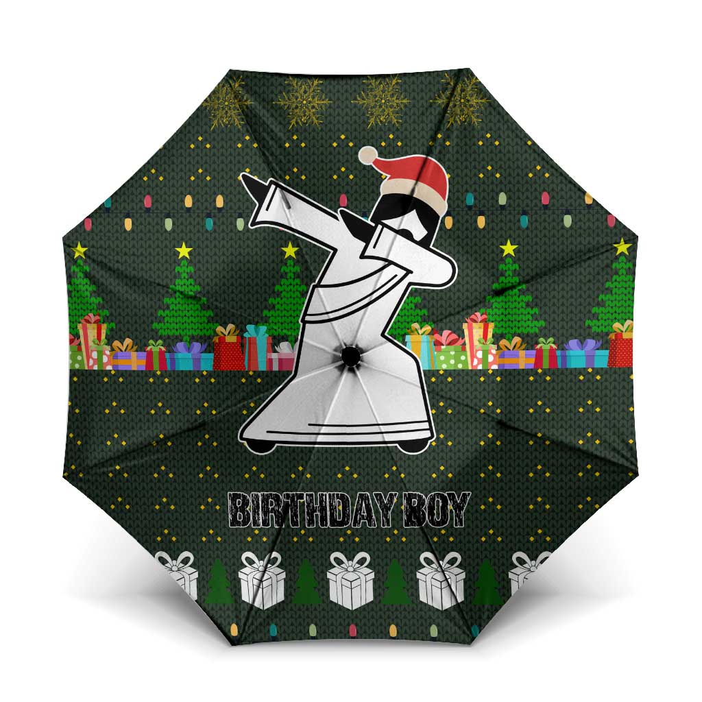 Jesus Birthday Boy Christmas Umbrella Funny Xmas Holiday Patterns - Wonder Print Shop
