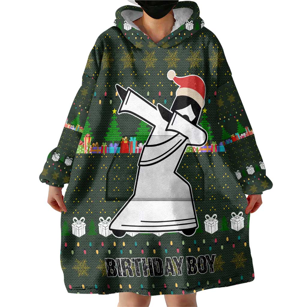 Jesus Birthday Boy Christmas Wearable Blanket Hoodie Funny Xmas Holiday Patterns - Wonder Print Shop