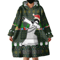 Jesus Birthday Boy Christmas Wearable Blanket Hoodie Funny Xmas Holiday Patterns - Wonder Print Shop