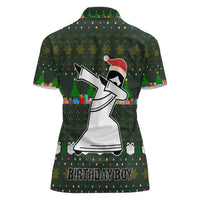 Jesus Birthday Boy Christmas Women Polo Shirt Funny Xmas Holiday Patterns - Wonder Print Shop
