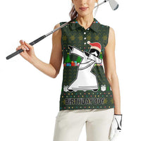 Jesus Birthday Boy Christmas Women Sleeveless Polo Shirt Funny Xmas Holiday Patterns - Wonder Print Shop