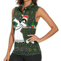 Jesus Birthday Boy Christmas Women Sleeveless Polo Shirt Funny Xmas Holiday Patterns - Wonder Print Shop