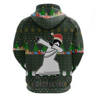 Jesus Birthday Boy Christmas Zip Hoodie Funny Xmas Holiday Patterns - Wonder Print Shop