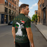 Jesus Birthday Boy Christmas Zipper Polo Shirt Funny Xmas Holiday Patterns - Wonder Print Shop