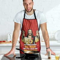 Jesus Birthday Christmas Apron Funny Xmas Holiday Patterns - Wonder Print Shop