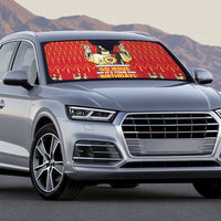 Jesus Birthday Christmas Auto Sun Shade Funny Xmas Holiday Patterns - Wonder Print Shop